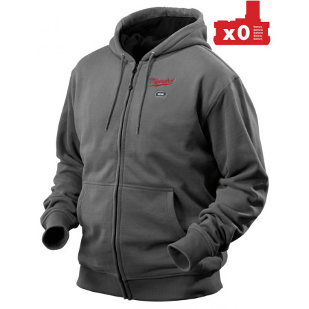 Толстовка с электроподогревом MILWAUKEE M12 HH GREY-0 (XXL) 4933451278